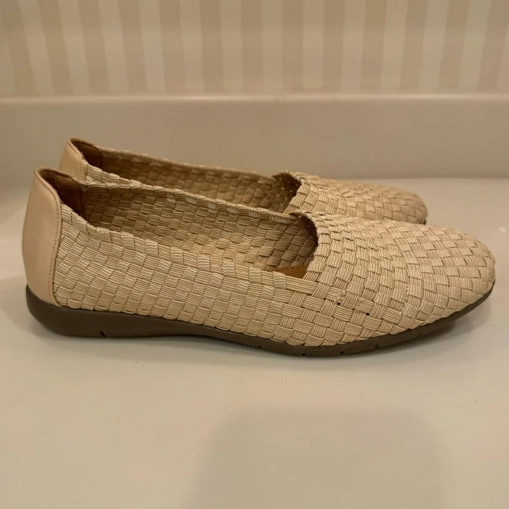 Comfortview The Bethany Slip On Flat - Khaki Metallic